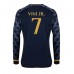 Real Madrid Vinicius Junior #7 Voetbalkleding Uitshirt 2023-24 Lange Mouwen